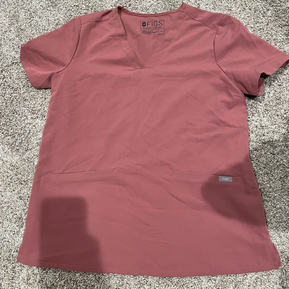 Mauve medium scrub top